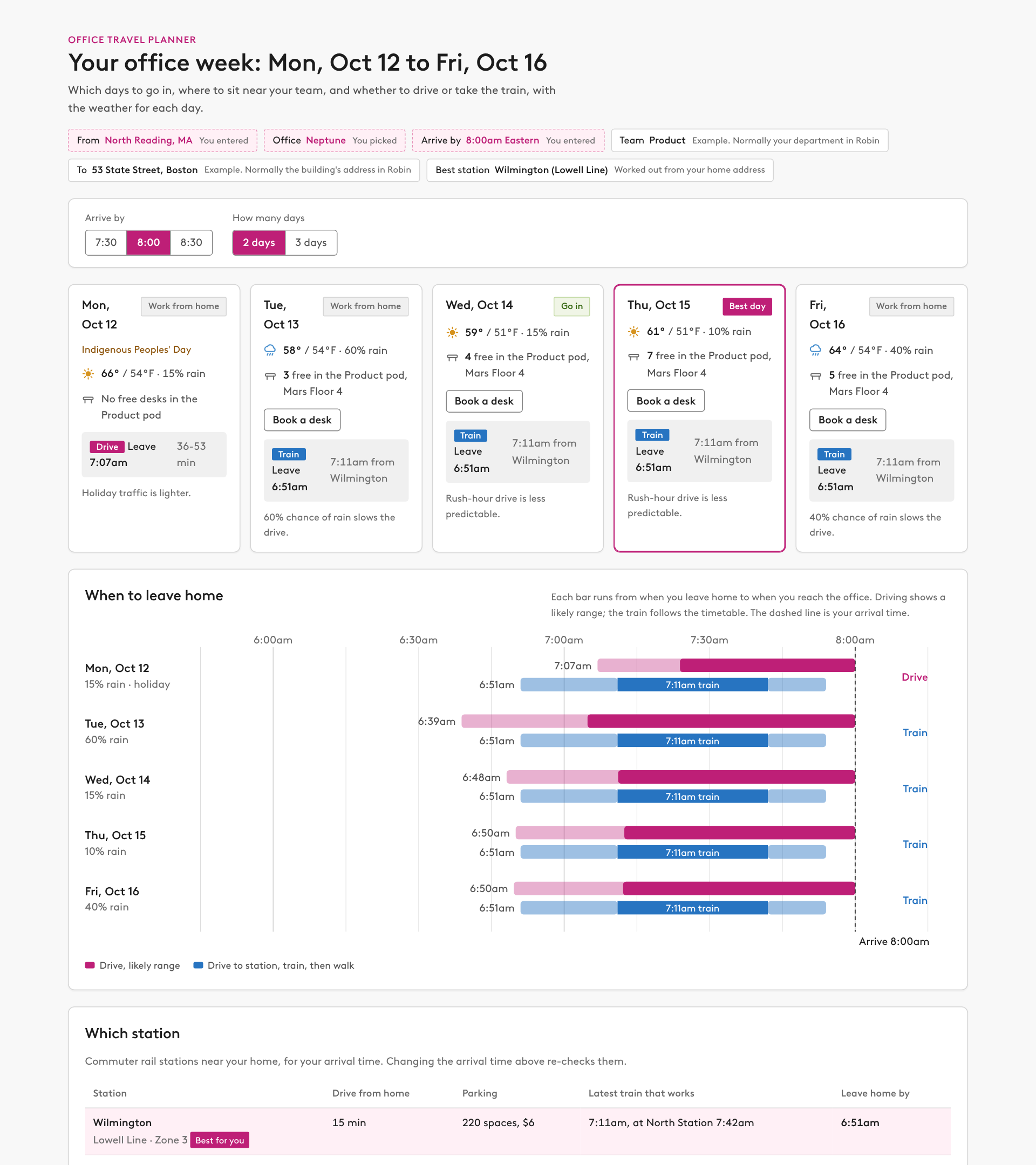 Preview of Office travel planner